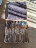 Bruckmann Wien koffielepels (12x) verzilverd in cassette, Antiek en Kunst, Antiek | Bestek, Ophalen of Verzenden