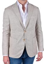 SALE! €1600,- Nieuw Luigi Borrelli colbert 52L beige, Maat 52/54 (L), Beige, Service@boreal1957.com, Luigi Borrelli