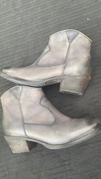 Dameslaarsjes leder grijs, Kleding | Dames, Schoenen, Lage of Enkellaarzen, Ophalen of Verzenden, Zo goed als nieuw, Grijs