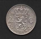 Zilveren 2½ Gulden 1963 Koningin Juliana (lastig jaar), Koningin Juliana, Zilver, Ophalen of Verzenden, Losse munt