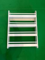 Wandrek kinderboekenrek opbergkast wit, Ophalen, Met plank(en), 50 tot 100 cm, Zo goed als nieuw