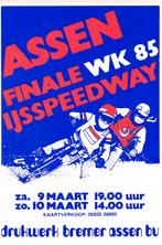 Sticker motor IJsspeedway Assen 1985, Verzamelen, Verzenden, Zo goed als nieuw, Overige typen