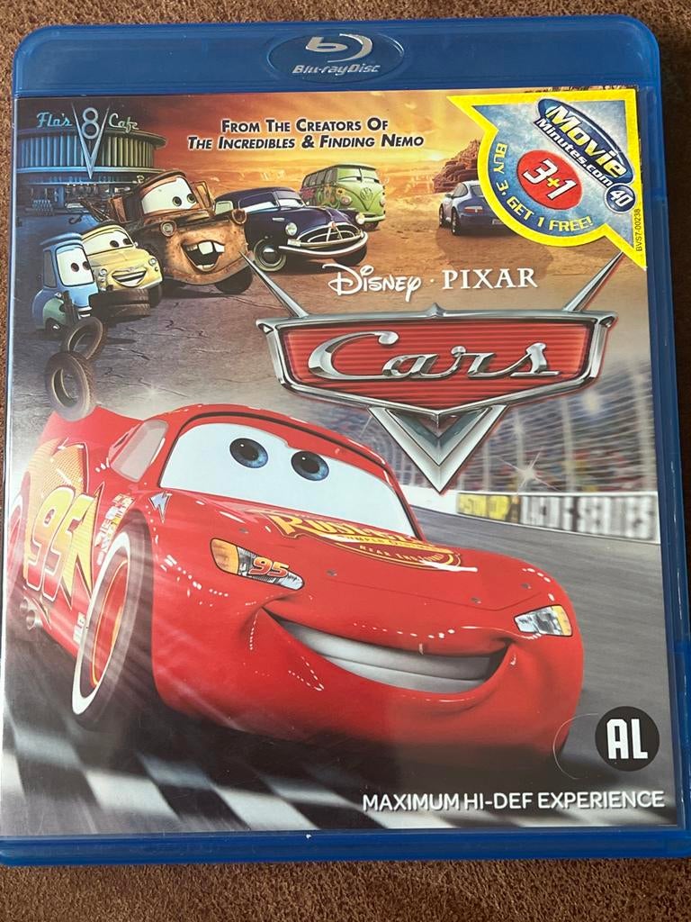 Cars Blu-ray - Disney Pixar, Ophalen of Verzenden, Zo goed als nieuw, Tekenfilms en Animatie