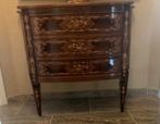 Oude ladenkast commode marquiterie italiaans ingelegd hout, Antiek en Kunst, Antiek | Meubels | Kasten, Ophalen
