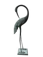 Beeld messing kraanvogel 47 cm jaren 50, Ophalen of Verzenden