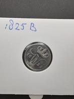 10 cent 1825 B Koning Willem I met dichtgemaakt gaatje, Zilver, Ophalen of Verzenden, 10 cent, Koning Willem I