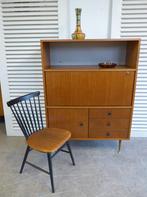 Mooie vintage retro bureau kast secretaire, Zo goed als nieuw, Ophalen, Bureau