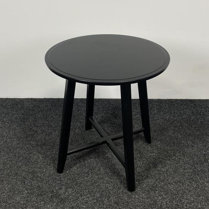 Houten Bijzettafel - Zwart | Ø 49 cm 25512, Antiek en Kunst, Antiek | Meubels | Tafels, Ophalen