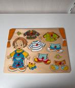 Houten verkleed puzzel 9- delig, 30x22cm, Ophalen of Verzenden, Minder dan 10 stukjes, Zo goed als nieuw, Van hout