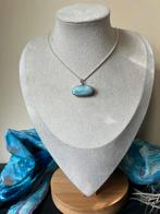 Larimar hanger beschermt intuïtie zeldzaam uniek, Blauw, Nieuw, Ophalen of Verzenden, Met edelsteen