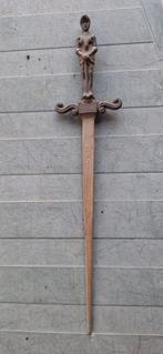 Vintage middeleeuwse mini zwaard briefopener,, Ophalen, Overige soorten, Zwaard of Sabel