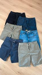 6x maat W32 korte broeken, spijker, linnen en chino, Ophalen, Zo goed als nieuw, Primark, Maat 48/50 (M)