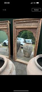 Oude spiegel ibiza, Antiek en Kunst, Ophalen, Rechthoekig
