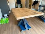 Mooie houten moderne eettafel, 100 tot 150 cm, Neutraal, 100 tot 150 cm, Rechthoekig