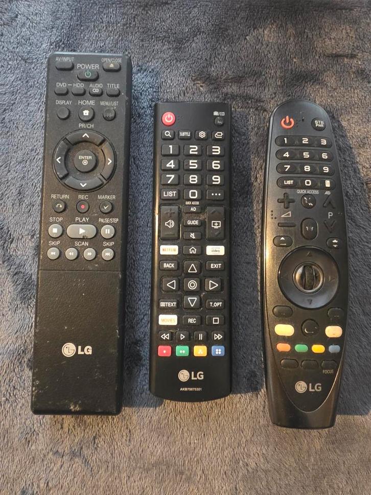 LG Afstandsbedieningen - Diverse Modellen, Audio, Tv en Foto, Afstandsbedieningen, Gebruikt, Origineel, Dvd, Game console, Mediaspeler
