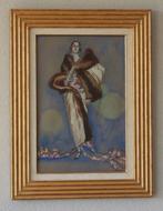 Jean-Gabriel Domergue (1889-1962) - Élégante à l’étole, Antiek en Kunst, Kunst | Schilderijen | Klassiek, Ophalen