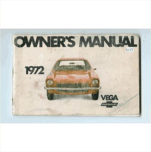 Chevrolet Vega Instructieboekje 1972 #2 Engels, Auto diversen, Handleidingen en Instructieboekjes, Ophalen of Verzenden