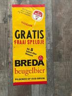 Oude affiche Breda bier 3 hoefijzers, Ophalen of Verzenden, Gebruikt, Overige typen, Overige merken