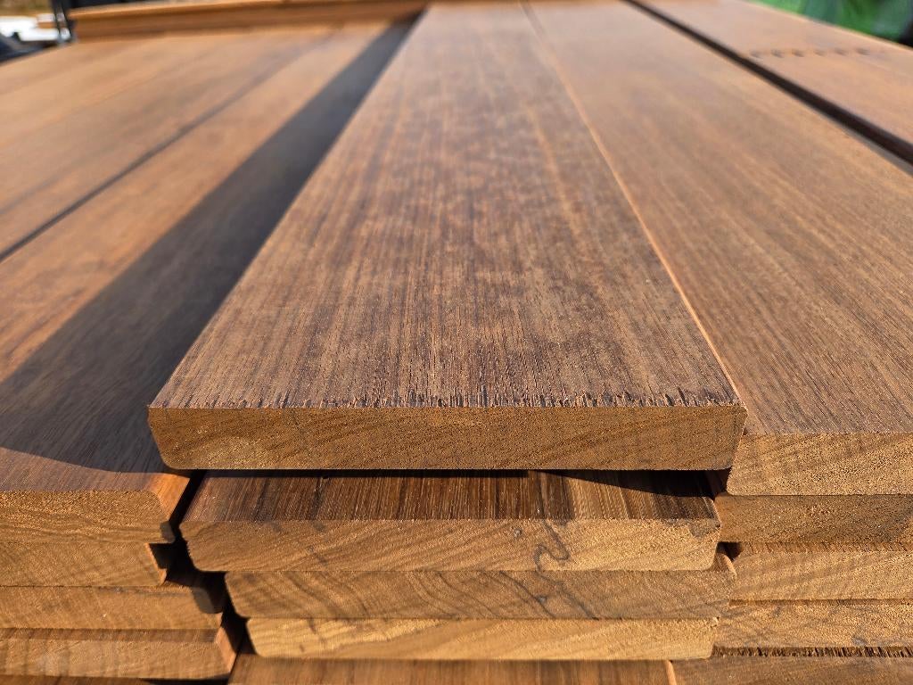 Hardhouten planken - geschaafd  2.0x14.0 cm - nr: HP119, Tuin en Terras, Palen, Balken en Planken, Ophalen, Planken, Nieuw, Hardhout