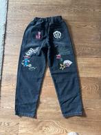 Stoere Jeans met Kleurrijke Print - Relaxte Pasvorm, Ophalen of Verzenden, Nieuw, Jongen of Meisje, Broek
