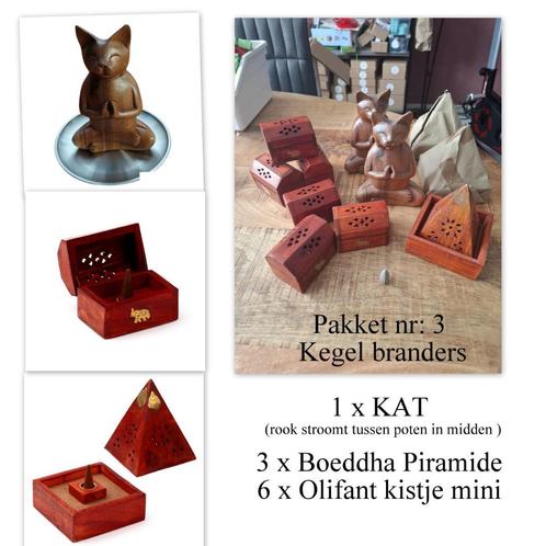 Partij wierook houders Nr : 3 Weg is Pech, Huis en Inrichting, Woonaccessoires | Kandelaars en Kaarsen, Nieuw, Minder dan 25 cm
