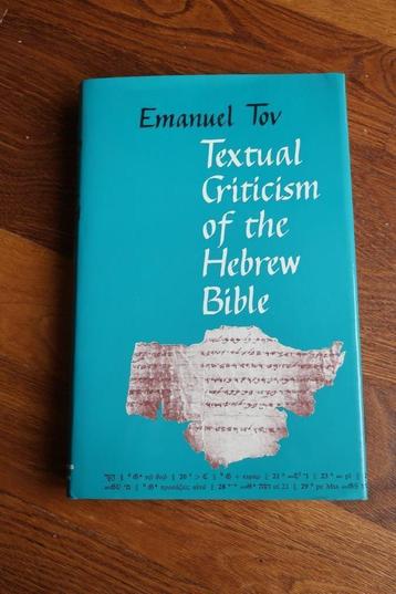 Textual Criticisme of the Hebrew bible Emanuel Tov beschikbaar voor biedingen