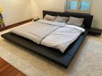 Kunstleder design bed 200x200, incl lattenbodem/matrassen, Huis en Inrichting, Ophalen, Tweepersoons, Zo goed als nieuw, 200 cm