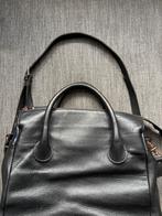 Fred de la Bretoniere Zwarte Leren Tas, Ophalen of Verzenden, Gebruikt, Zwart, Schoudertasje