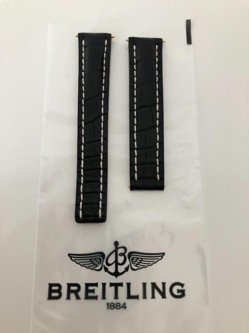 Breitling Kroko Leder Armband | Nieuw | Origineel | €499,-!!, Sieraden, Tassen en Uiterlijk, Overige Accessoires, Nieuw, Ophalen of Verzenden