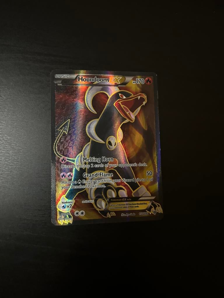 Pokemon - Houndoom EX, Ophalen of Verzenden, Nieuw, Losse kaart, Foil