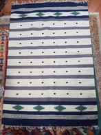 Hand geknoopte Kelim tapijt, Ophalen, 100 tot 150 cm, Wit, 200 cm of meer