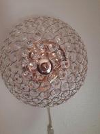 Wandlamp goudkleur met kristal 2 stuks, Huis en Inrichting, Lampen | Wandlampen, Ophalen of Verzenden, Zo goed als nieuw