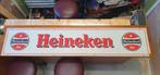 Heineken reclame bord 142 x 29 cm !, Ophalen of Verzenden, Gebruikt, Lichtbak of (neon) lamp