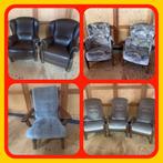 198.  Mooie Robuuste Fauteuils in prima staat, Ophalen, Gebruikt, 75 tot 100 cm, Stof