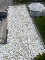 Kiezelstenen wit, Tuin en Terras, Ophalen, Overige materialen, Gebruikt, Wit