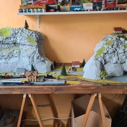 Modelbaan N spoor Minitrix., Hobby en Vrije tijd, Modeltreinen | N-Spoor, Zo goed als nieuw, Brug, Tunnel of Gebouw, Gelijkstroom of Wisselstroom