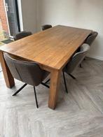 Eettafel 6 persoons, Ophalen, Gebruikt, Eikenhout, 200 cm of meer