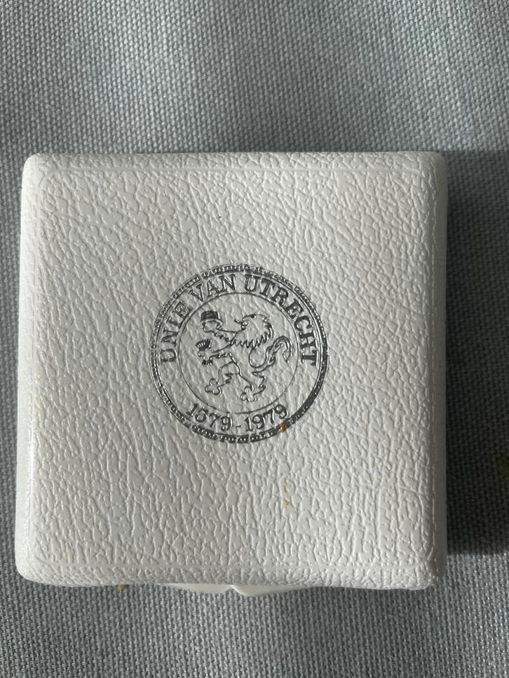 Unie van Utrecht Herdenkingsmunt 1979, Postzegels en Munten, Munten | Nederland, Losse munt, Overige waardes, Zilver, Ophalen of Verzenden