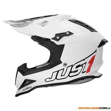 Just1 J12 Solid Crosshelm, Wit beschikbaar voor biedingen