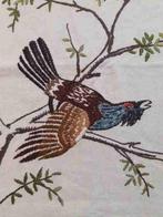 Vintage wandkleed jaren 70 geborduurde vogel 118/75, Gebruikt, Etten-Leur, DJT@dejuistetoon.eu, Ophalen of Verzenden