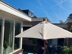 Teakhouten parasol 2m, Tuin en Terras, Parasols, Ophalen, Gebruikt, 1 tot 2 meter, Stokparasol