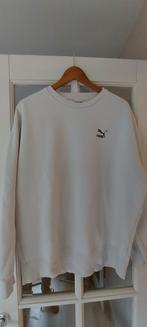 Gave witte Puma sweater met rugprint - Maat L, Kleding | Heren, Wit, Ophalen of Verzenden, Zo goed als nieuw, Puma