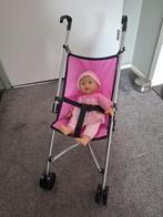 kinderwagen met pop, Ophalen, Zo goed als nieuw, Babypop