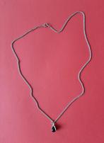 Ketting met Zwarte Onyx Edelsteen Hanger, Ophalen, Zo goed als nieuw