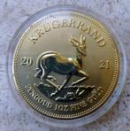 Vergulde Gouden Krugerrand 1 OZ 2021 1 troy ounce, Ophalen of Verzenden, Goud