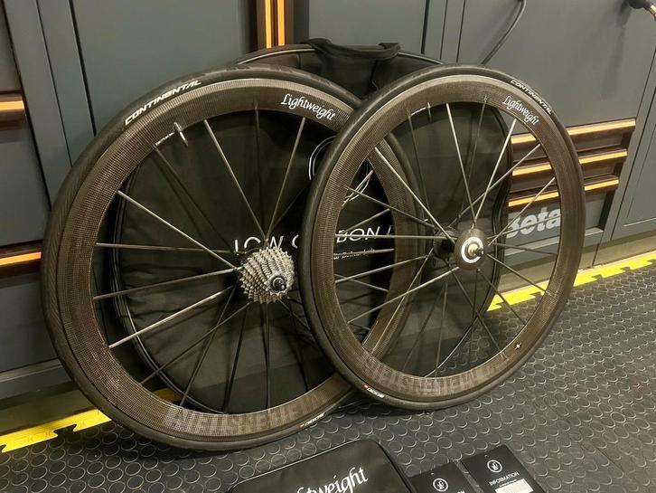 Lightweight Meilenstein Clincher Wielset, Fietsen en Brommers, Fietsonderdelen, Zo goed als nieuw, Racefiets, Wiel, Ophalen of Verzenden