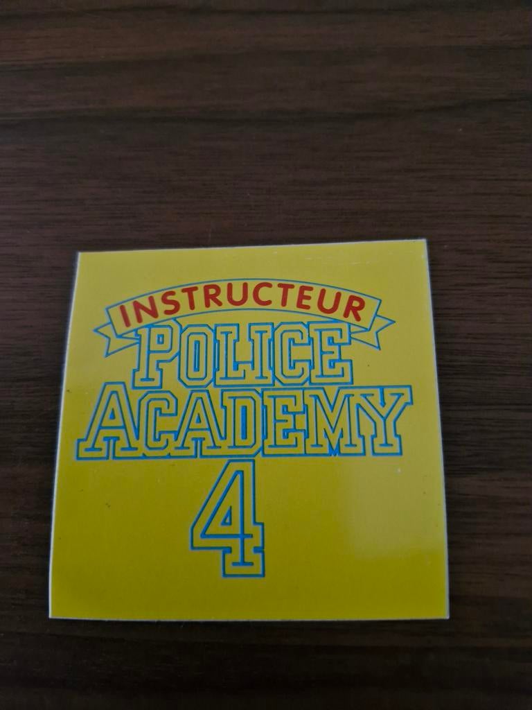 4335 Police Academy 4 Sticker, Ophalen of Verzenden, Gebruikt, Film, Overige typen