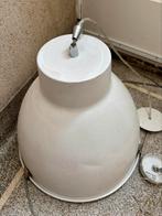 Witte grote industriele hanglamp, Ophalen of Verzenden, Zo goed als nieuw, Glas