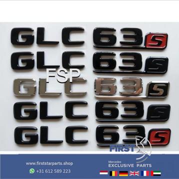W253 C253 GLC63S LOGO Mercedes GLC63 S AMG EMBLEEM CHROOM LE beschikbaar voor biedingen