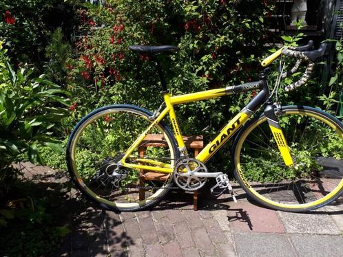 Giant Once Large racefiets geel      carbon voorvork, Fietsen en Brommers, Fietsen | Racefietsen, Zo goed als nieuw, Heren, Giant